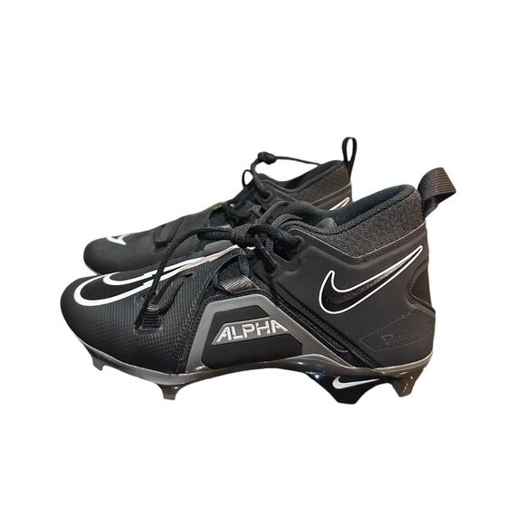 Nike Mens Alpha Menace Pro 3 Shadow Black Football Cleats NEW main image 5